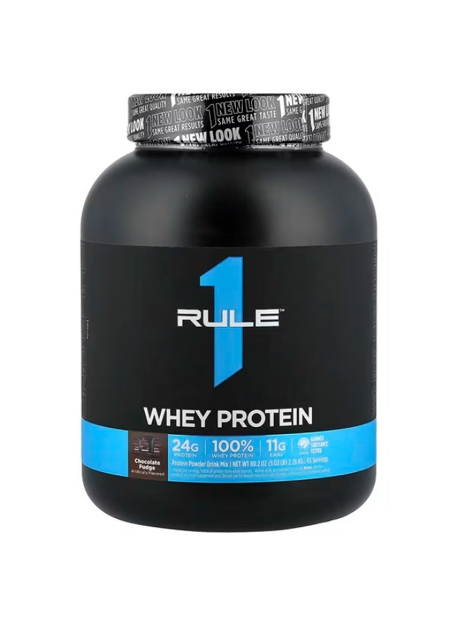 Rule 1 Proteins Rule One Proteins, Whey Protein, Chocolate Fudge, 5.02 lb (2.28 kg) - Image 1