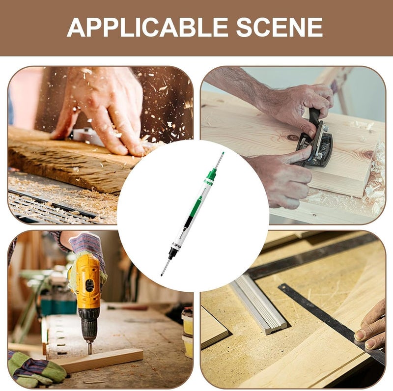 Long Nib Marker Pens | 10 Piece Waterproof Carpenter Tool,21mm Deep Hole Marker - for Construction Woodworking Carpentry Painting Framing Welding Automotive - Image 4