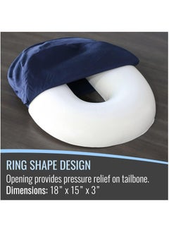 Arabest Seat Cushion Donut Pillow and Chair Pillow for Tailbone Pain Relief, Hemorrhoids, Prostate, Pregnancy, Post Natal, Pressure Relief and Surgery  - Image 3