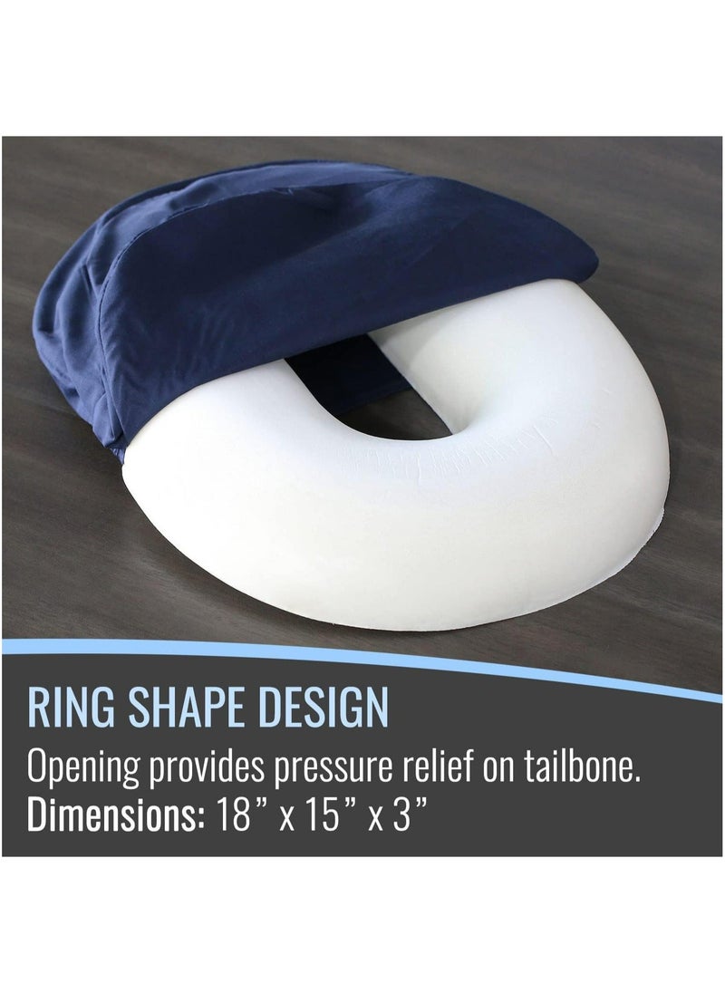 Arabest Seat Cushion Donut Pillow and Chair Pillow for Tailbone Pain Relief, Hemorrhoids, Prostate, Pregnancy, Post Natal, Pressure Relief and Surgery  - Image 3