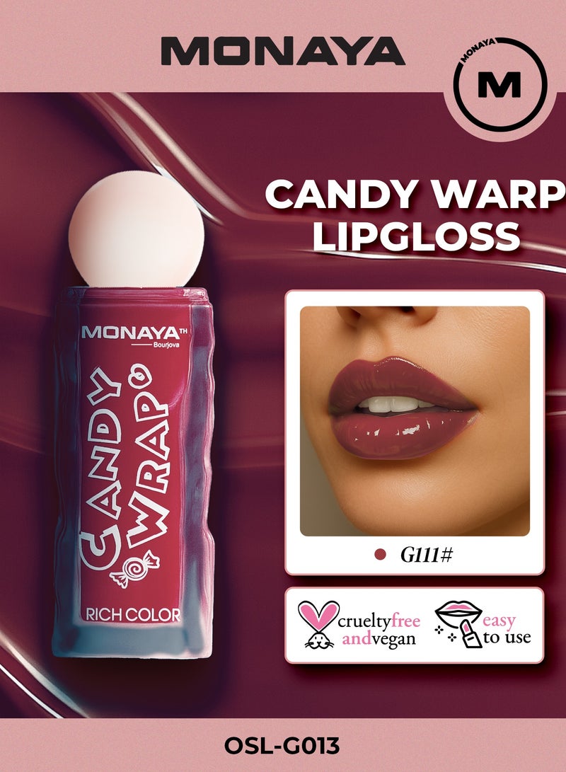 Monaya G013 Candy Wrap Rich Color Lip Gloss - Long-Lasting, Moisturizing, Non-Sticky, 4.5ml, High Shine, Perfect for All-Day Wear - Image 1