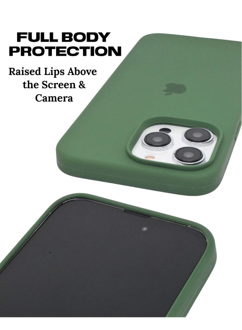 Captaintech iPhone 15 Pro Case Liquid Gel Silicone Rubber Soft Silky Touch Anti Scratch Shockproof Protective Cover 6.1 Inch - Image 2