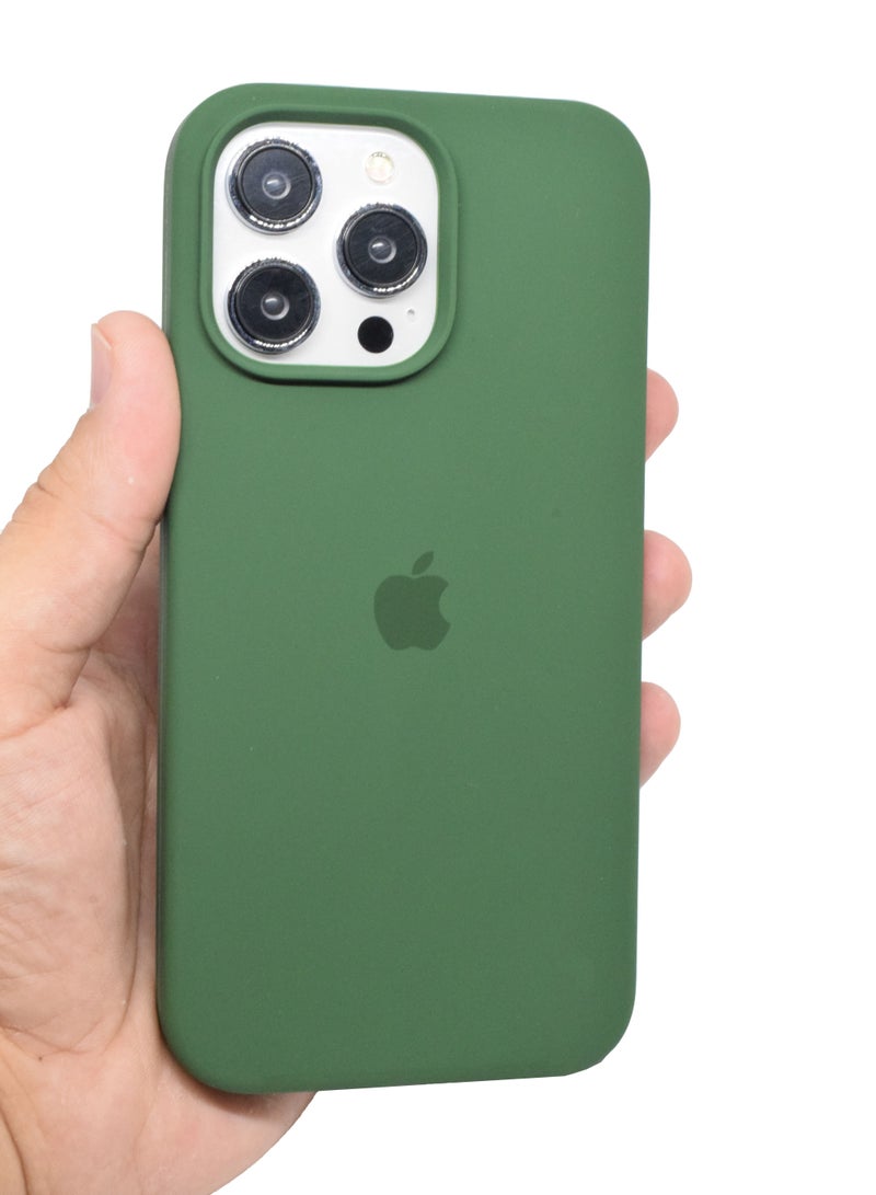 Captaintech iPhone 15 Pro Case Liquid Gel Silicone Rubber Soft Silky Touch Anti Scratch Shockproof Protective Cover 6.1 Inch - Image 3