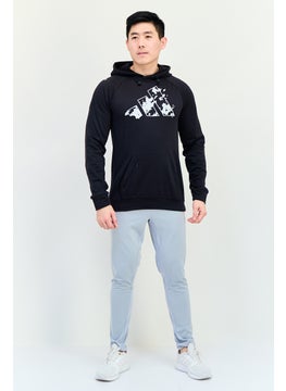 Adidas Men Sportswear Fit Long Sleeve Outdoor Sweatshirt, Black  - Image 2