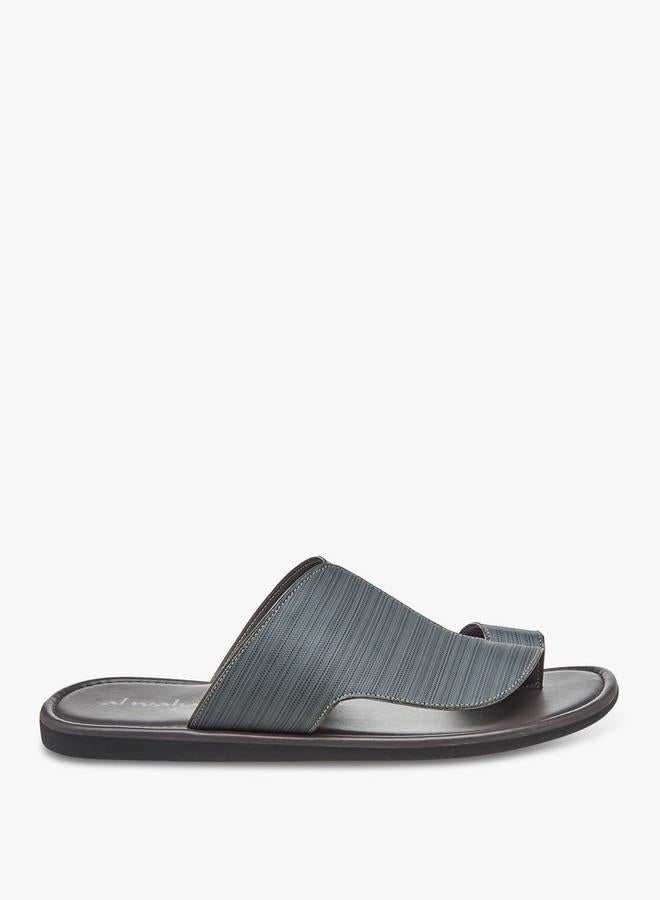 Al Waha Men Toe Loop Detail Arabic Sandals - Image 3