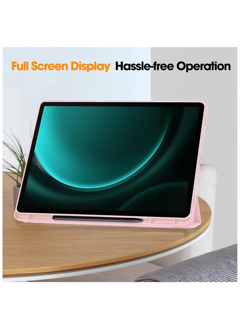General Compatible with Samsung Galaxy Tab S10 Plus Case 12.4 inch 2024 TPU Flexible Back Cover with Pencil Holder and Auto Wake/Sleep for Tab S10+  - Image 3