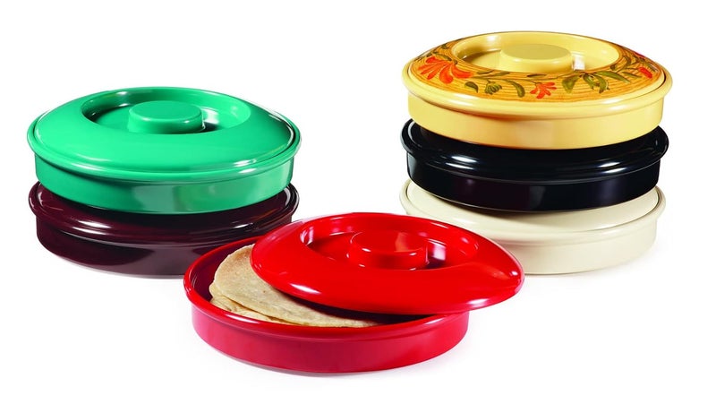 GET TS800LR CommercialGrade Tortilla Server  Holder w Lid 775 Red Set of 12 - Image 3