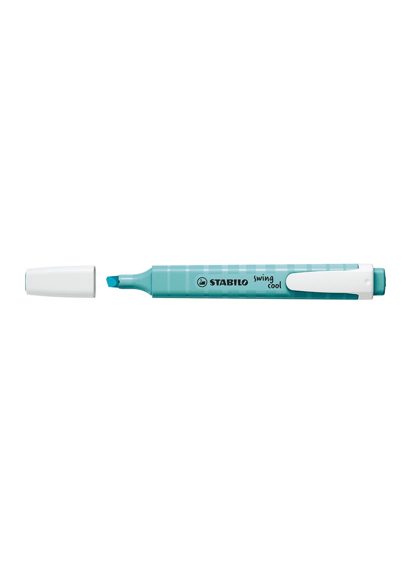 STABILO Highlighter Pen - Swing Cool Pack of 10 Pens in Turquoise Pastel Colors , Anti-Dry Out , for Drawing Illustrations , Note Taking  - Image 2