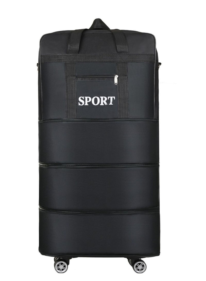 Huitich Large-Capacity Foldable Travel Bag with Detachable Wheels & Lock - Image 1