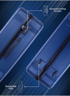 PARAJOHN Winso ABS Hardside Spinner Check In Large Luggage Trolley 28 Inch Navy  - Image 3