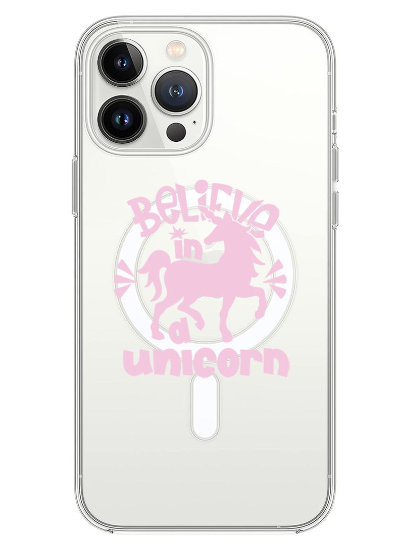 Theodor Magnetic Case for iPhone 14 Pro 6.1-inch Compatible with MagSafe Wireless Charging, Shockproof Phone Bumper Cover Believe in unicorn copy - Image 1