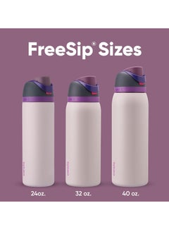 Owala FreeSip Insulated Stainless Steel Water Bottle With Straw For Sports Travel And School BPA Free Sports Water Bottle(Light Green 32OZ)  - Image 4