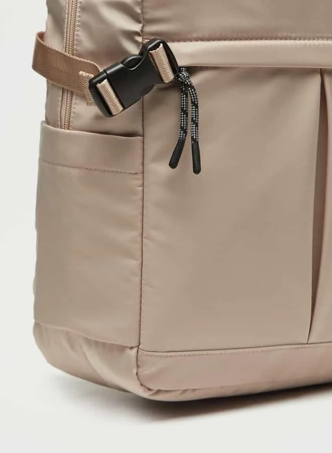 Lee Cooper Logo Detail Backpack with Zip Closure