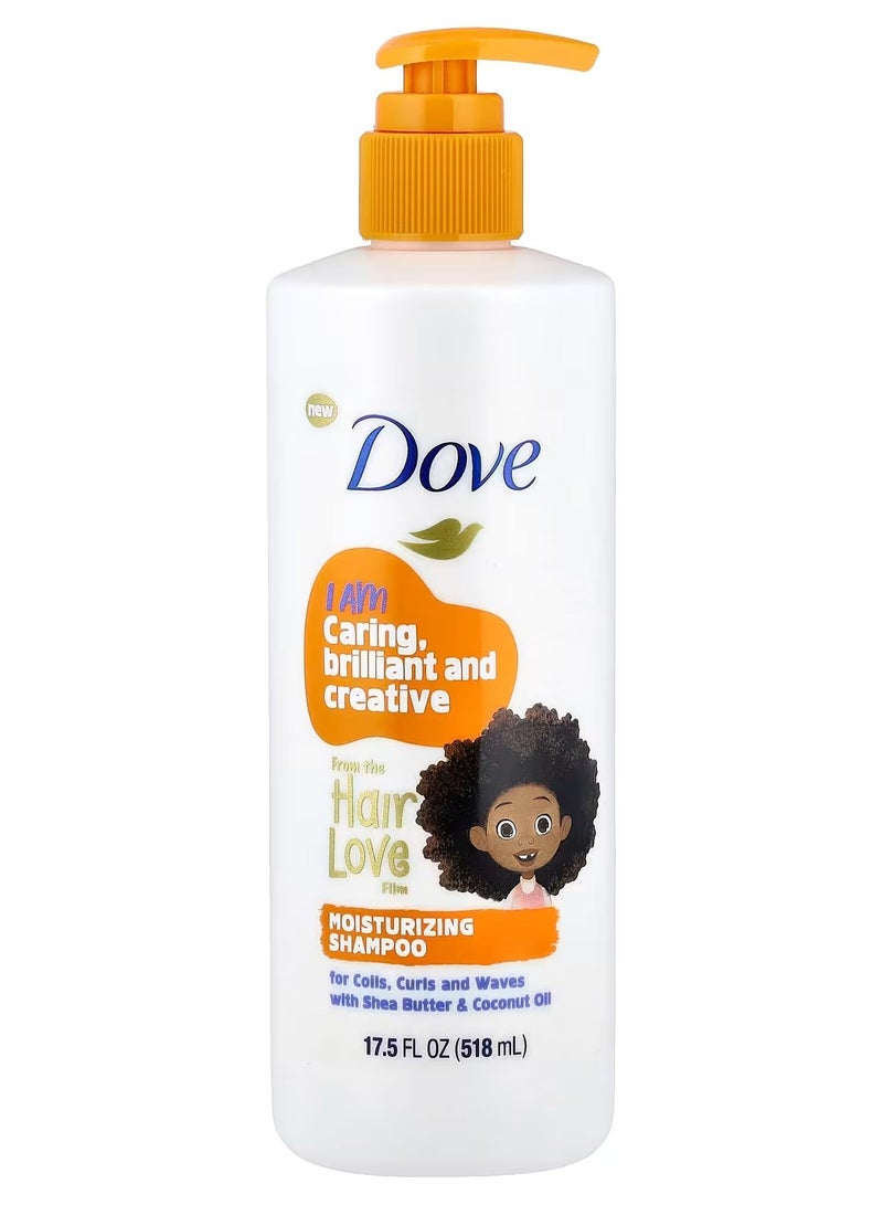 Kids Care, Moisturizing Shampoo, For Coils, Curls and Waves, 17.5 fl oz (518 ml)
