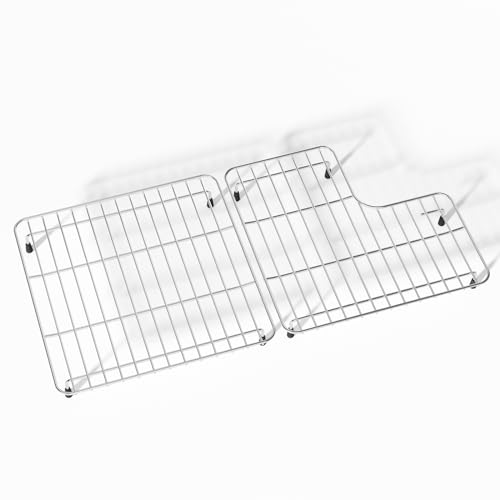 jkxoo 29 18 x 14 1116 Sink Rack for Bottom of Sink for Kohler K6639ST Whitehaven and 6488 Farmhouse Sink Protectors Compatible 304 Stainless Steel kohler Farmhouse Sink Protectors - Image 1