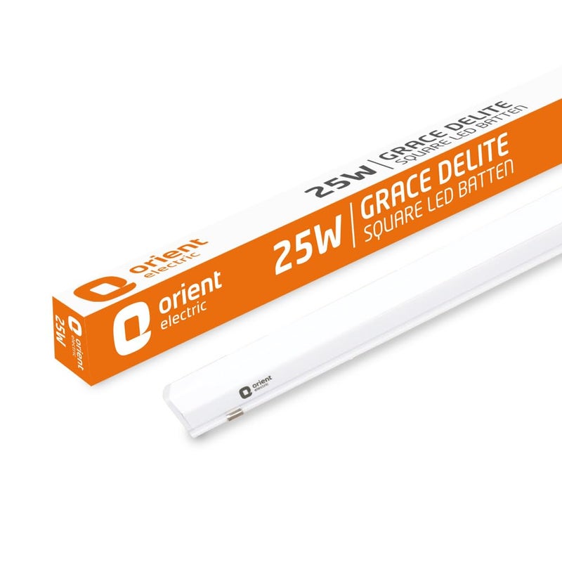 Orient Electric 25 واط ضوء LED باتن جريس دليت | 2500 لومن إضاءة ساطعة | ضوء LED للمنزل | تصميم أنيق وعصري | هيكل بولي كربونات غير قابل للكسر | 6500 كلفن، أبيض بارد | عبوة من 1 - Image 1