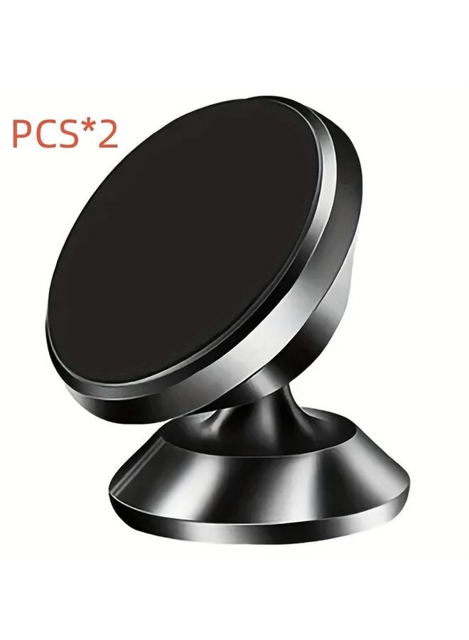 Black Universal Strong Magnetic Car Phone Holder with Suction Cup Mount - Image 3