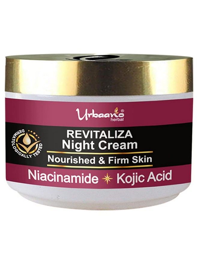 Urbaano herbal Revitaliza Night Face Cream For Wrinkles & Fine Lines With Kojic Acid Niacinamide & Bakuchiol For Women & Men 50Gm - Image 2