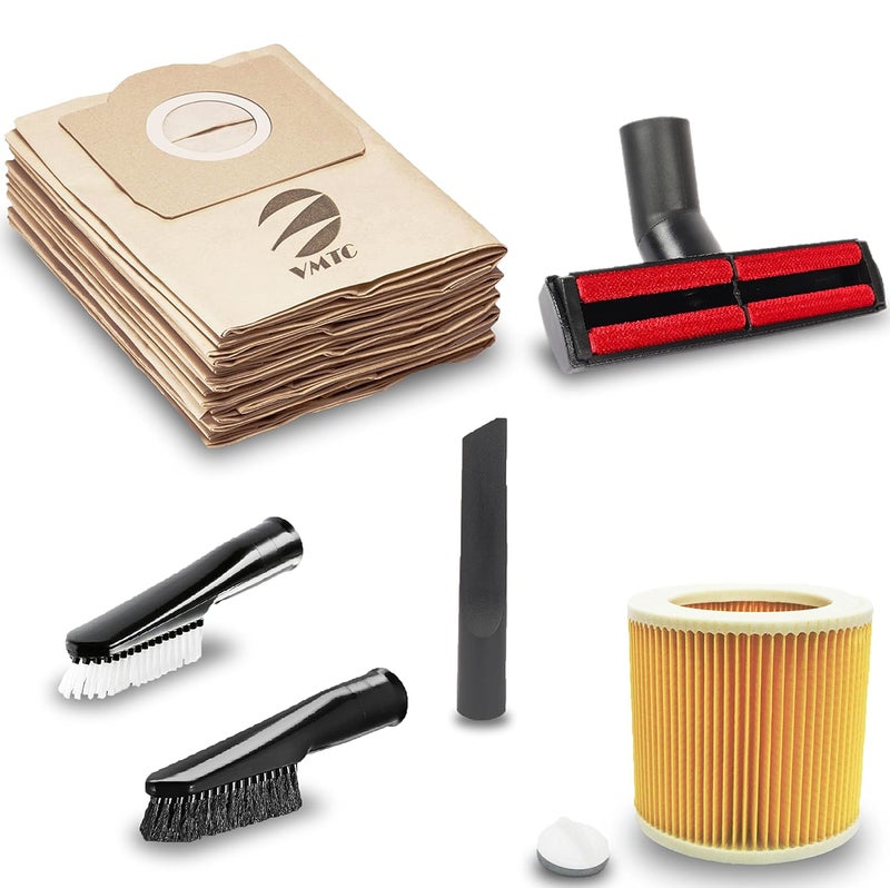 VMTC مجموعة فلاتر متعددة متميزة من VMTC لمكنسة كارتشر WD3 للغسيل الجاف والرطب - Image 1