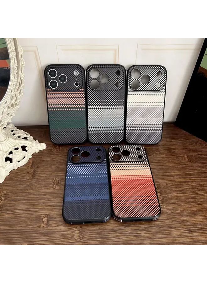 Green Striped Full Cover Case Compatible with iPhone 16 Plus - Image 2