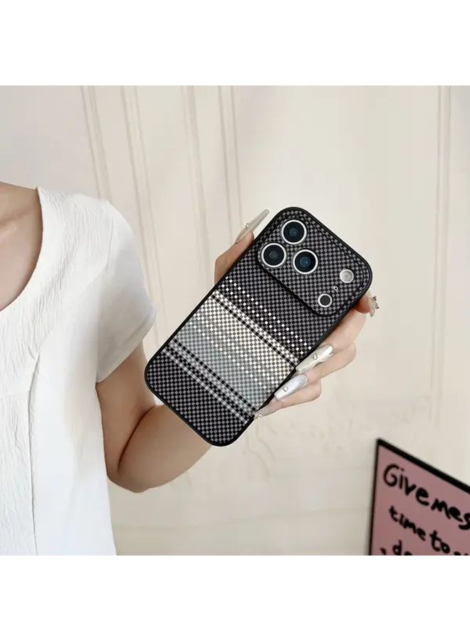 Green Striped Full Cover Case Compatible with iPhone 16 Plus - Image 1