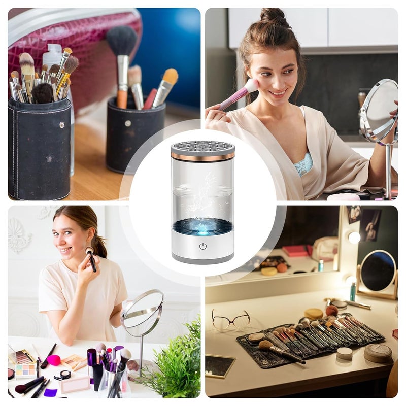 Makeup Brush Cleaner - Deep for Brushes | Quiet Brushes Washing Utensils | for Home, Salon, Study, Dressing Table, Beginners, Women, Girls, - Image 4