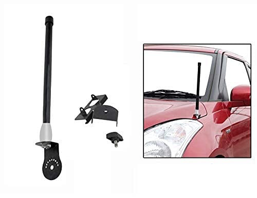 CARIZO Car Front/Rear Stylish Small VIP Antenna Black for Honda WRV - Image 2