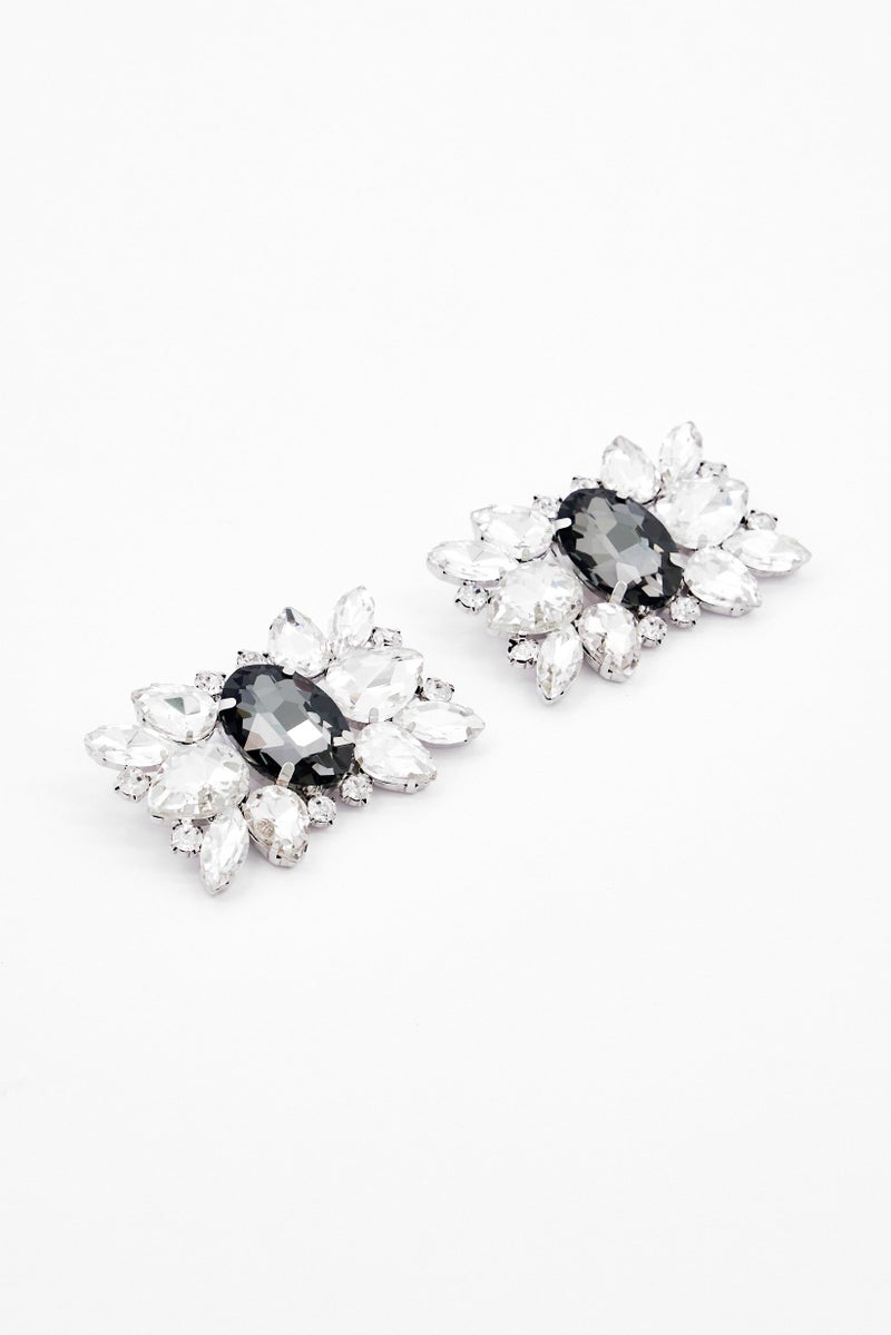 Badgley Mischka Women 1 Pair Embellished Attachable Shoe Clips, Muticolor - Image 2