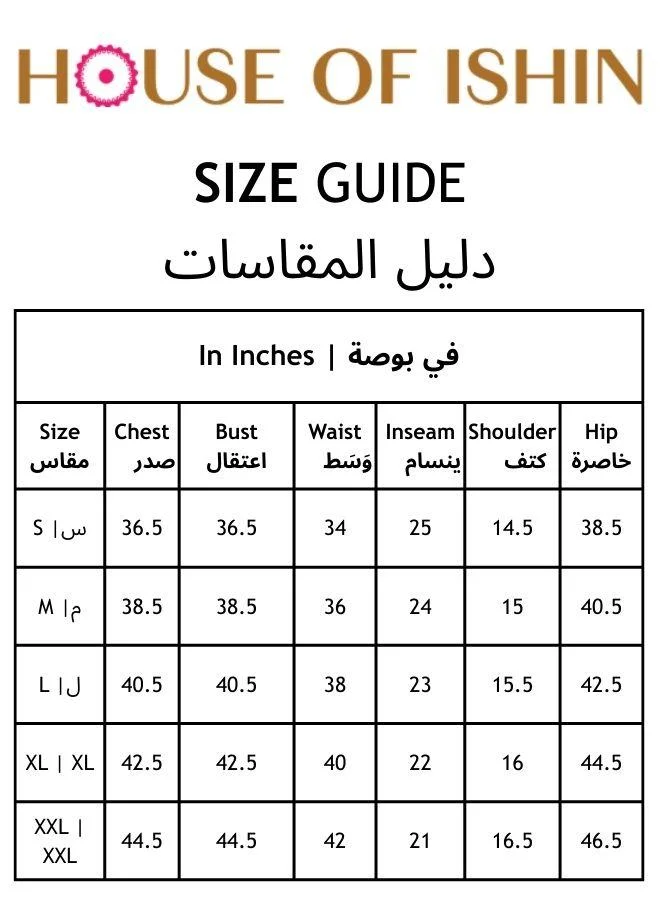 ISHIN  Ethnic Motifs Embroidered Pure Cotton Gotta Patti Kurta With Trousers & Dupatta for Women | Best Price UAE