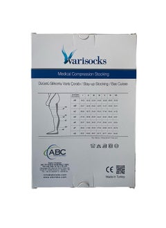 ABC orthopedic health products Supragenual Long Compression Stockings ( Stay-Up Opened Toe Socks) 22-34 mmHg  - Image 5