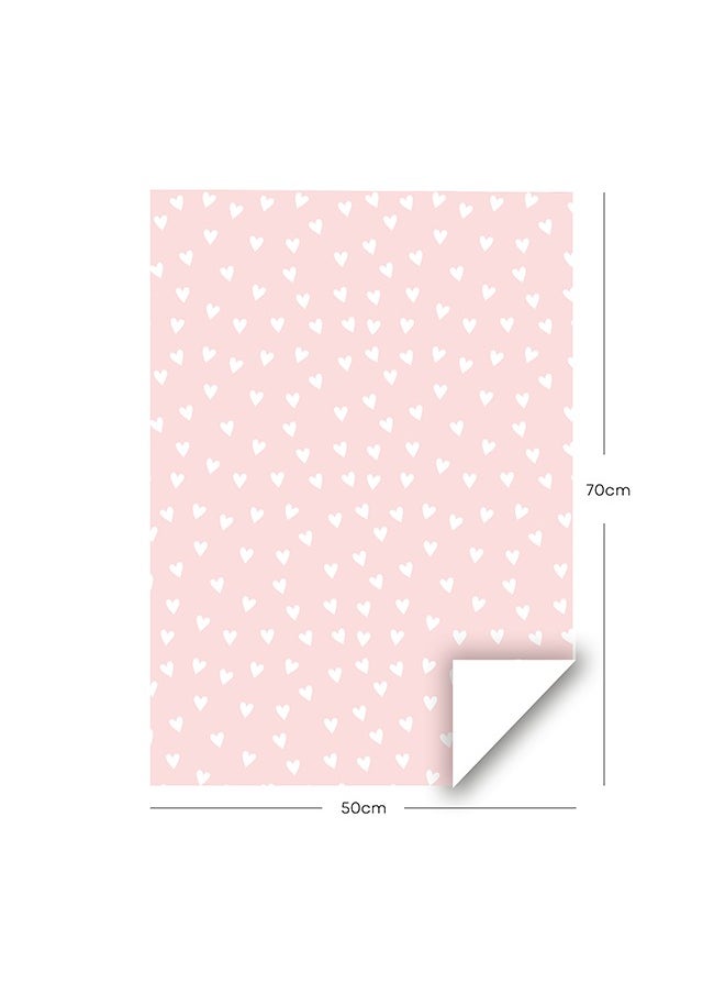 Share the Love - Hearts Wrapping Paper – Luxurious Premium Finish, 4 Sheets (50x70 cm) Ideal for Romantic Gift Wrapping - Image 1