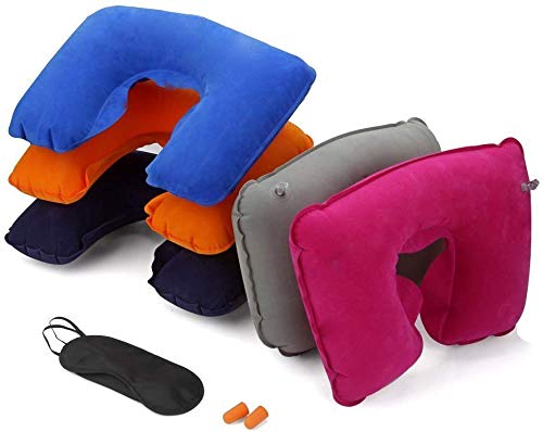 Plenteous Plenteous Tourist Neck Travel Pillow with Cushion CarEye Make Sleep Rest Shade and Ear Plug - Image 2