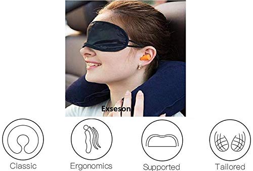 Plenteous Plenteous Tourist Neck Travel Pillow with Cushion CarEye Make Sleep Rest Shade and Ear Plug - Image 4