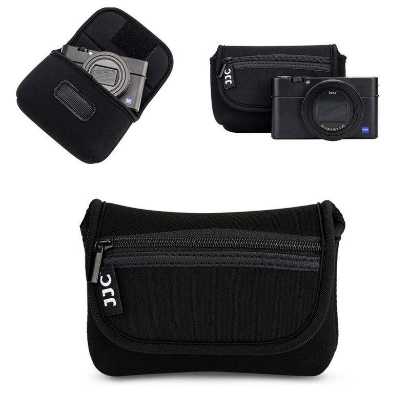 JJC Compact Camera Case Pouch Sleeve for Canon G7X G9X SX620 Sony ZV-1 II ZV1 ZV-1F ZV1F RX100 VII VI VA IV Olympus TG-7 TG-6 TG-5 TG-4 Fuji XP140 XP130 XP90 & More Cameras below 4.4 x 2.6 x 1.5'' - Image 1