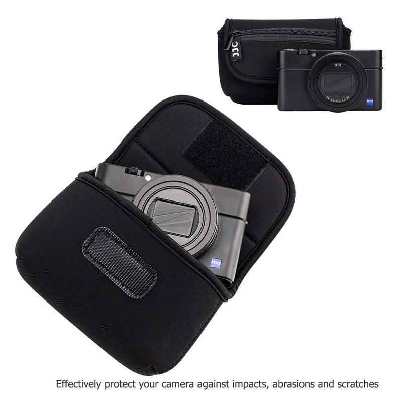 JJC Compact Camera Case Pouch Sleeve for Canon G7X G9X SX620 Sony ZV-1 II ZV1 ZV-1F ZV1F RX100 VII VI VA IV Olympus TG-7 TG-6 TG-5 TG-4 Fuji XP140 XP130 XP90 & More Cameras below 4.4 x 2.6 x 1.5'' - Image 4