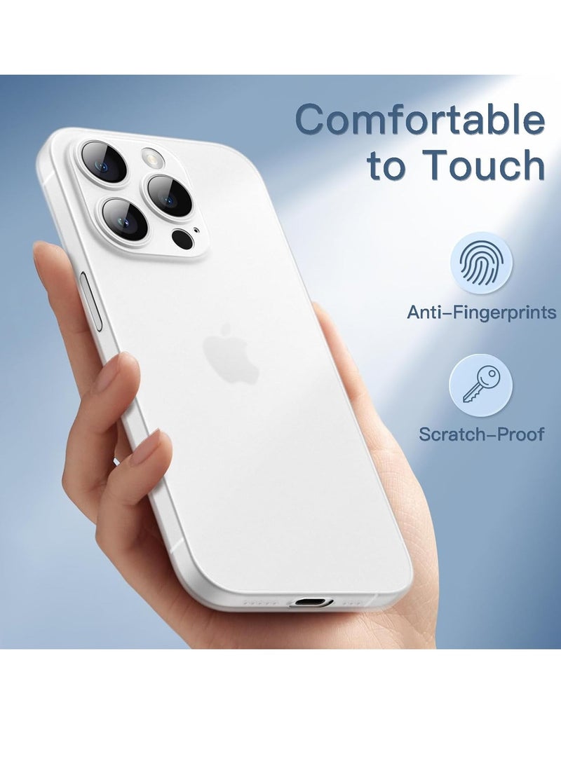 JAJEEK Ultra Slim (0.35mm Thin) Case for iPhone 14 Pro 6.1-Inch, Camera Lens Cover Full Protection, Lightweight Matte Finish PP Hard Minimalist Case, Supports Wireless Charging (Frosted Clear) - Image 5