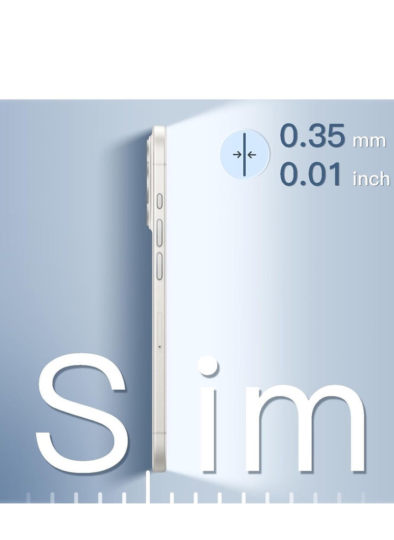 JAJEEK Ultra Slim (0.35mm Thin) Case for iPhone 14 Pro 6.1-Inch, Camera Lens Cover Full Protection, Lightweight Matte Finish PP Hard Minimalist Case, Supports Wireless Charging (Frosted Clear) - Image 3