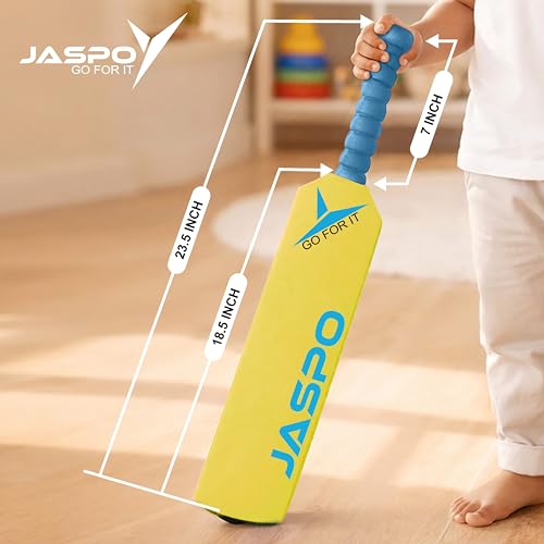 JASPO Cricket Joy EVA Foam Cricket Bat & Ball Combo for Kids Below 5 Years | Easy-Grip Handle | Soft & Safe Non-Toxic Material | Indoor, Society & Park Play - Image 5
