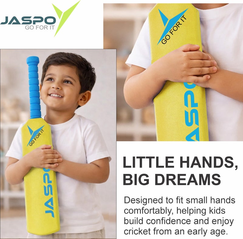 JASPO Cricket Joy EVA Foam Cricket Bat & Ball Combo for Kids Below 5 Years | Easy-Grip Handle | Soft & Safe Non-Toxic Material | Indoor, Society & Park Play - Image 3