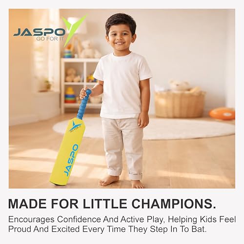 JASPO Cricket Joy EVA Foam Cricket Bat & Ball Combo for Kids Below 5 Years | Easy-Grip Handle | Soft & Safe Non-Toxic Material | Indoor, Society & Park Play - Image 4