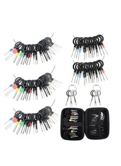 Terminal Extractor Removal Tool Kit,  Depinning Key Tool Set for Car Auto Household Devices, Wire Connector Pin Release Extractor Tool with a Protective Bag (82 Pieces)