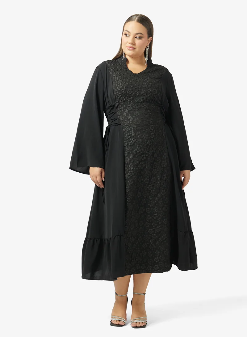 خزانة Plus Size Printed A-line Dress