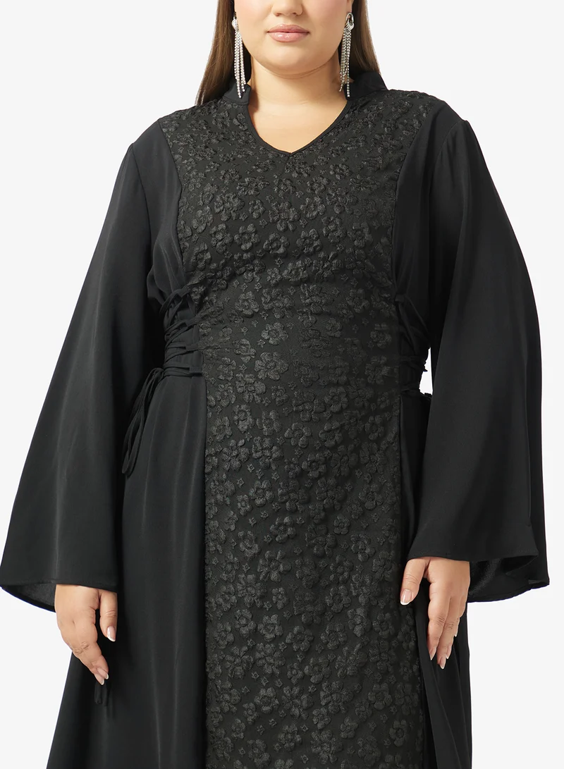 Khizana  Plus Size Printed A-line Dress for Women | Best Price UAE