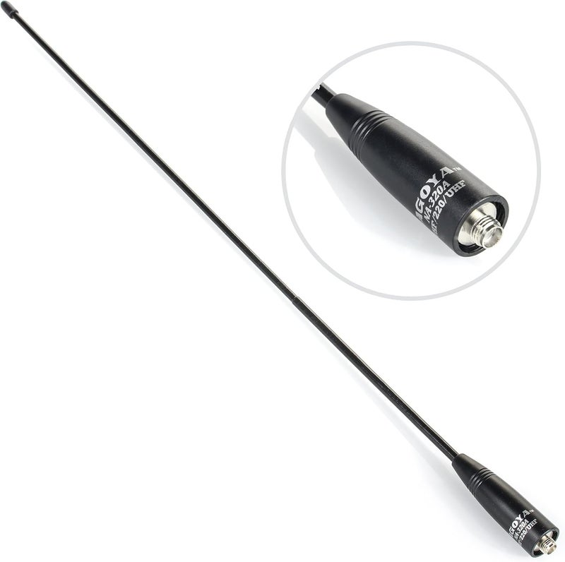 BTECH Authentic Genuine Nagoya NA-320A Triband HT Antenna 2M-1.25M-70CM (144-220-440Mhz) Antenna SMA-Female for and BaoFeng Radios - Image 1