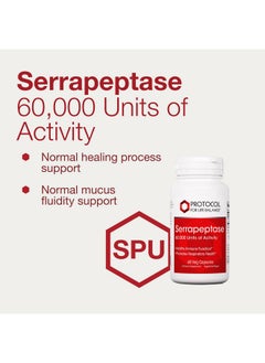 Protocol For Life Balance Protocol Serrapeptase - Digestive Enzyme Capsule - 60,000 Units Activity -Supports Respiratory Health* - Immune Support Supplements - 60 Veg Caps  - Image 4