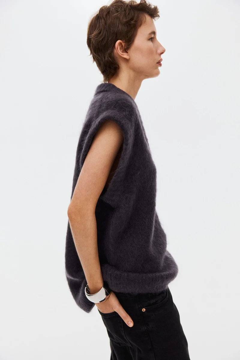 H&M Mohair-blend sweater vest