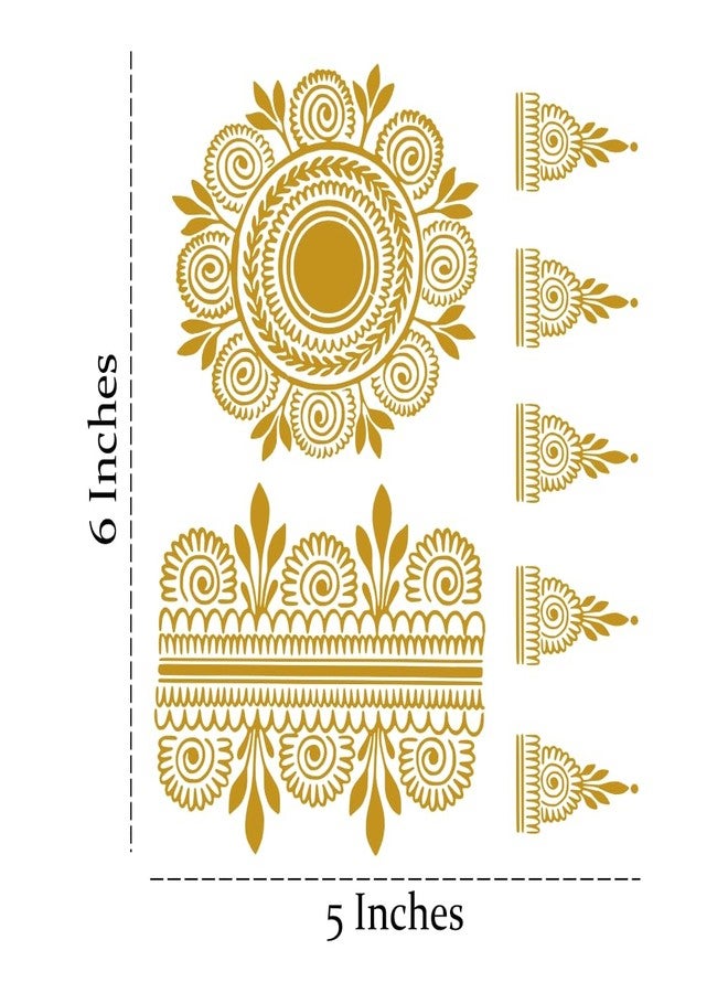 VANVATI Flower With Bracelet Mehndi Sticker For Girls & Women - Image 3