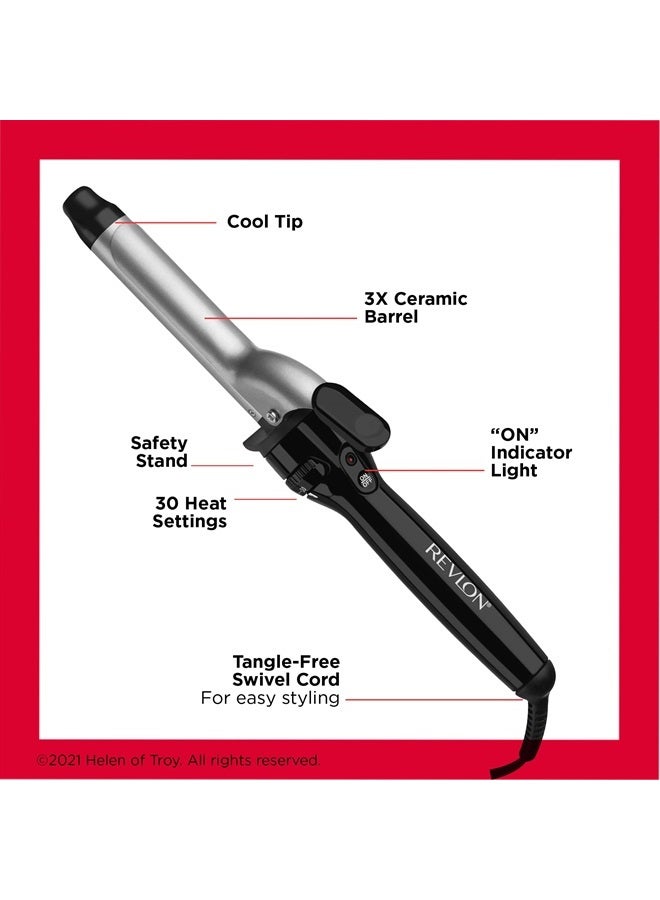 Revlon Perfect Heat Triple Ceramic Curling Iron | For Silky Smooth Medium Curls (1 in) - Image 4