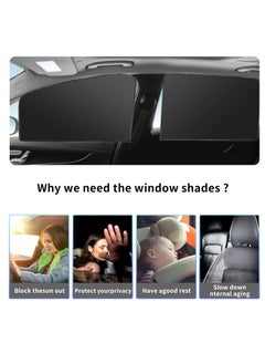 HaHaHai Car Side Window Sun Shade, 4 PCS Universal Magnetic Car Curtain with Blocks UV Rays, Reduce Damage from Direct Bright Sunlight and Heat, Universal Easy Fit Front Rear Seat  - Image 4