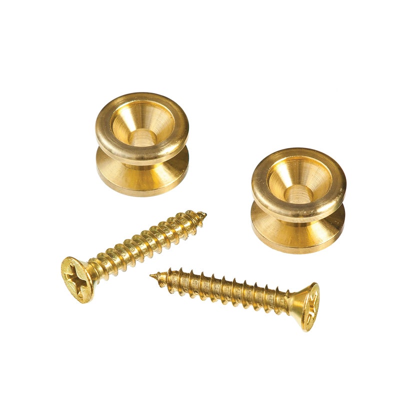 Planet Waves D'Addario Accessories Planet Waves Solid Brass End Pins - Gold (Pair) - Image 4